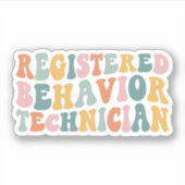 Geregistreerd Gedrag Technicus RBT BCBA ABA Gift Sticker (Voorkant)