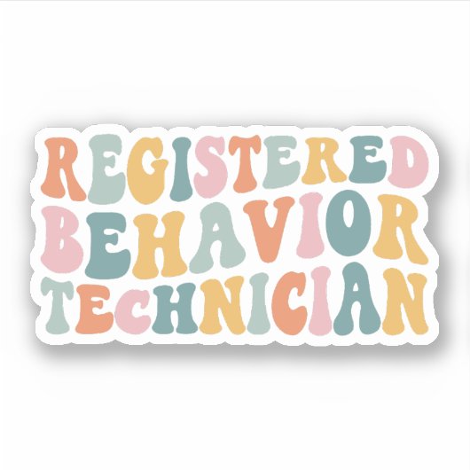 Geregistreerd Gedrag Technicus RBT BCBA ABA Gift Sticker (Voorkant)