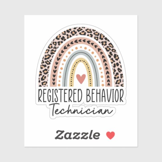 Geregistreerd Gedrag Technicus RBT BCBA ABA Gift Sticker (Vel)