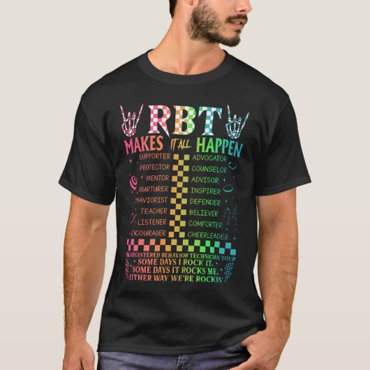 Geregistreerd gedrag technicus RBT maakt het allem T-shirt (Voorkant)