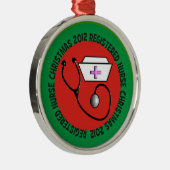 Geregistreerd kerstfeest 2012 metalen ornament (Rechts)