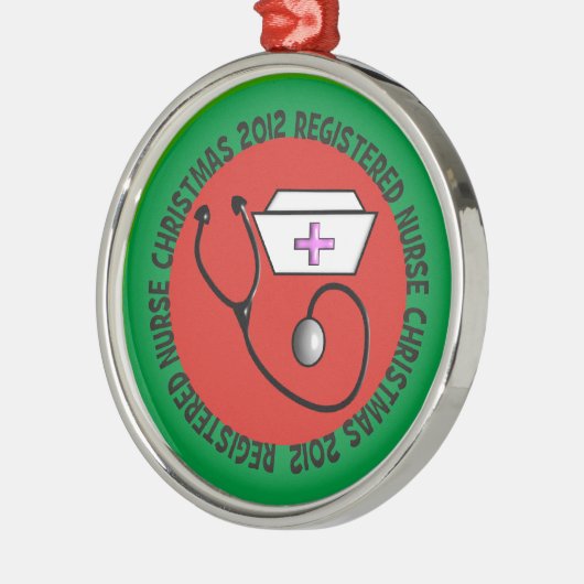 Geregistreerd kerstfeest 2012 metalen ornament (Links)