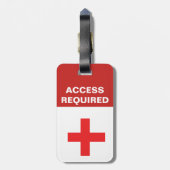 Geregistreerd Label van servicetechnicus (met FOTO Bagagelabel (Achterkant verticaal)