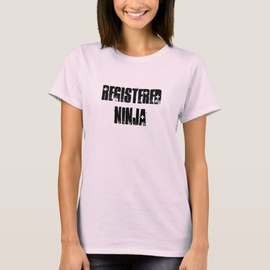 Geregistreerd Ninja T-shirt (Voorkant)
