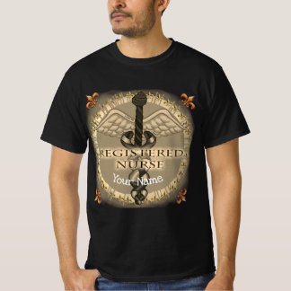 Geregistreerd Nurse Caduceus aangepaste verpleegku T-shirt