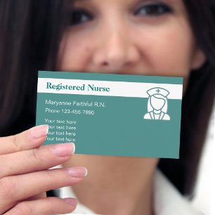 Geregistreerd Nurse Modern Design Visitekaartje