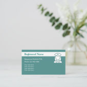 Geregistreerd Nurse Modern Design Visitekaartje (Staand voorkant)