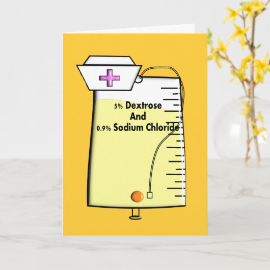 Geregistreerd ontwerp van verpleegster IV-tas Kaart (Gele Bloem)