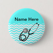 Geregistreerd ontwerp van zuster Chevron Ronde Button 5,7 Cm (Voorkant)