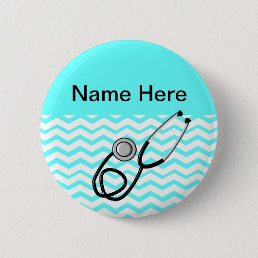 Geregistreerd ontwerp van zuster Chevron Ronde Button 5,7 Cm (Voorkant)