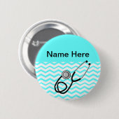 Geregistreerd ontwerp van zuster Chevron Ronde Button 5,7 Cm (Voorkant /achterkant)