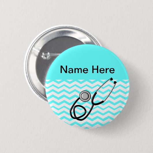 Geregistreerd ontwerp van zuster Chevron Ronde Button 5,7 Cm (Voorkant /achterkant)