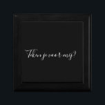 Geregistreerd partnerschap aanzoek  cadeaudoosje<br><div class="desc">Ervaar de liefde en de unieke sfeer van een aanzoek met ons geregistreerd partnerschap aanzoek doosje, speciaal ontworpen voor stellen die een volgende stap willen zetten. Dit stijlvolle zwart mahoniehouten doosje met witte letters draagt de betekenisvolle vraag: "Teken je voor mij?" Het is niet alleen een prachtig symbool voor het...</div>