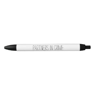 Geregistreerd partnerschap - Partners in Crime - Zwarte Inkt Pen