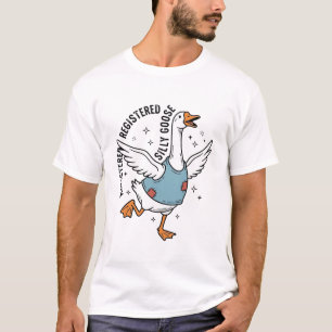 Geregistreerd Silly Goose Vintage Vector T-shirt O