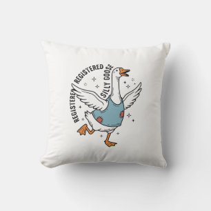 Geregistreerd Silly Goose Vintage Vector T-shirt O Kussen