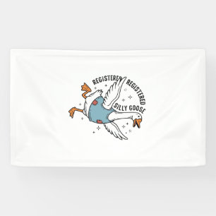 Geregistreerd Silly Goose Vintage Vector T-shirt O Spandoek