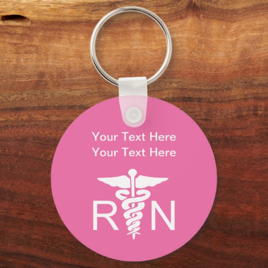 Geregistreerd thema verpleegkunde sleutelhanger (Voorkant)