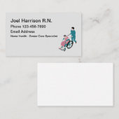 Geregistreerd thema verpleegkunde visitekaartje (Voorkant / Achterkant)