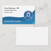 Geregistreerd thema verpleegkunde visitekaartje (Voorkant / Achterkant)