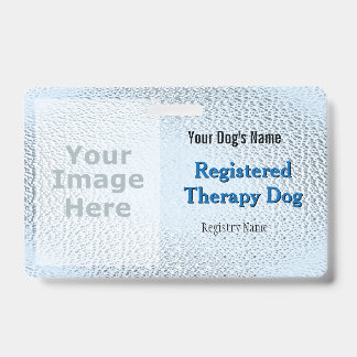 Geregistreerd therapiehond - Lichtblauw insigne Badge