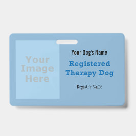 Geregistreerd therapiehondbadge badge