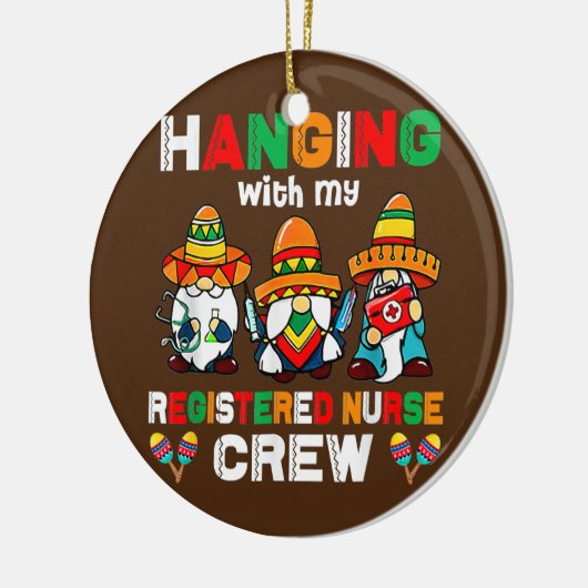 Geregistreerd verpleeghuis Cinco de Mayo Mexican Keramisch Ornament (Links)