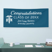 Geregistreerd verpleegkundig Afstuderen Medical Bl Spandoek (Beurs)