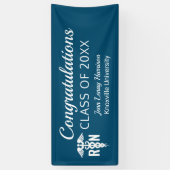 Geregistreerd verpleegkundig Afstuderen Medical Bl Spandoek (Verticaal)