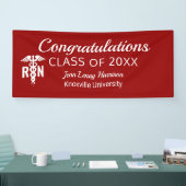 Geregistreerd verpleegkundig Afstuderen Medical Re Spandoek (Beurs)