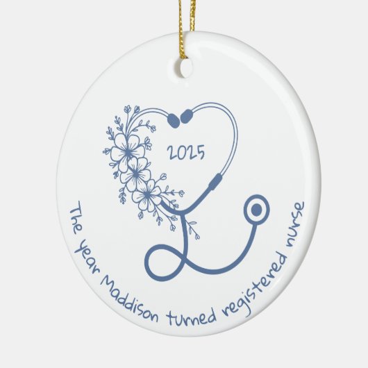Geregistreerd verpleegkundige Afstuderen klasse va Keramisch Ornament (Links)
