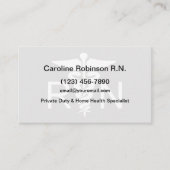 Geregistreerd Verpleegkundige Eenvoudig RN-symbool Visitekaartje (Voorkant)
