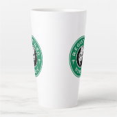 Geregistreerd Verpleegkundige Logo Badge Ontwerp Latte Mok (Voorkant)