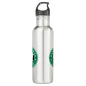 Geregistreerd Verpleegkundige Logo Badge Ontwerp Waterfles (Voorkant)