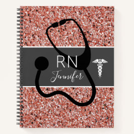 Geregistreerd Verpleegkundige Medisch Roos Gouden Notitieboek