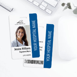 Geregistreerd Verpleegkundige RN Medisch Blauw Fot Badge