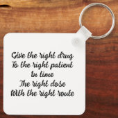 Geregistreerd verpleegkundige rn Symposium Sleutelhanger (Achterkant)