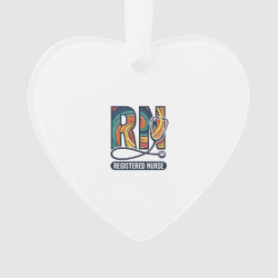 Geregistreerd Verpleegkundige RN Vintage Regenboog Ornament