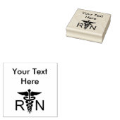 Geregistreerd Verpleegkundige Symbool Rubber Stemp Rubberstempel (Gestempeld)