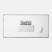 Geregistreerd Verpleegster Script Typografie Vecto Bureaumat (Keyboard & Muis)