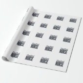 Geregistreerd Verpleegster Script Typografie Vecto Cadeaupapier (Uitgerold)