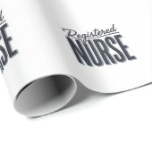Geregistreerd Verpleegster Script Typografie Vecto Cadeaupapier (Rol Hoek)