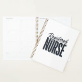 Geregistreerd Verpleegster Script Typografie Vecto Planner (Display)