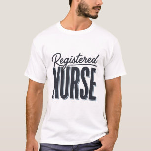 Geregistreerd Verpleegster Script Typografie Vecto T-shirt