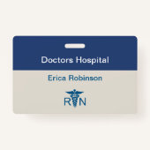 Geregistreerd ziekenhuisnummer badges (Achterkant)