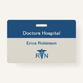 Geregistreerd ziekenhuisnummer badges (Voorkant)