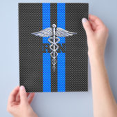 Geregistreerd zure RN Caduceus koolstofvezeldecor Flyer (Hand)