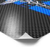 Geregistreerd zure RN Caduceus koolstofvezeldecor Foto Afdruk (Hoek)