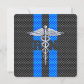 Geregistreerd zure RN Caduceus koolstofvezeldecor Kaart (Voorkant)
