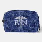 Geregistreerd zure RN Caduceus op Blue Camo Toilettasje (Voorkant)